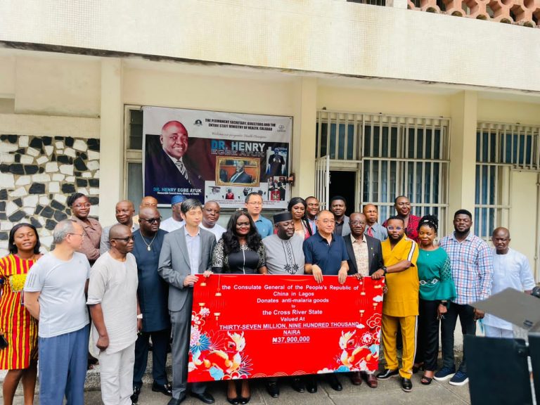 China Opens Strategic Partnership With Nigeria, Donates N39 million Anti-Malaria Drugs To Cross River