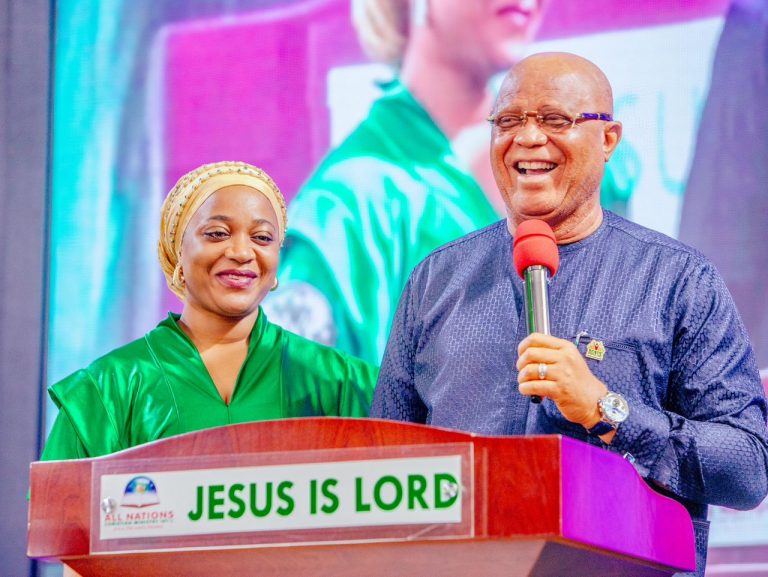 Governor Eno Speaks On Decision To Make Daughter Coordinator Of Late Wife’s Office