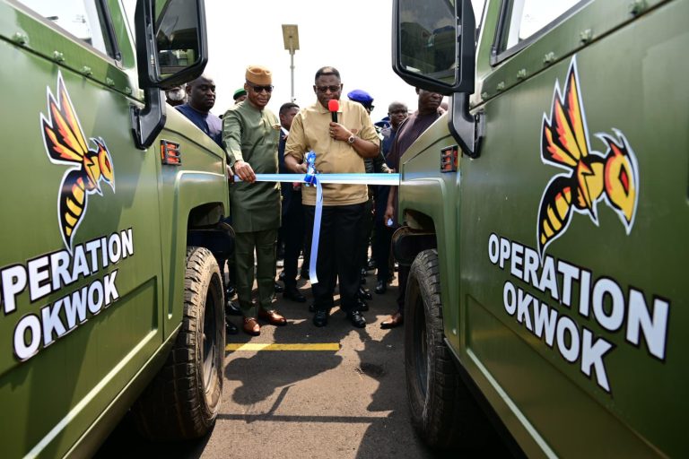 Governor Otu Strengthens Security With 30 Vehicles