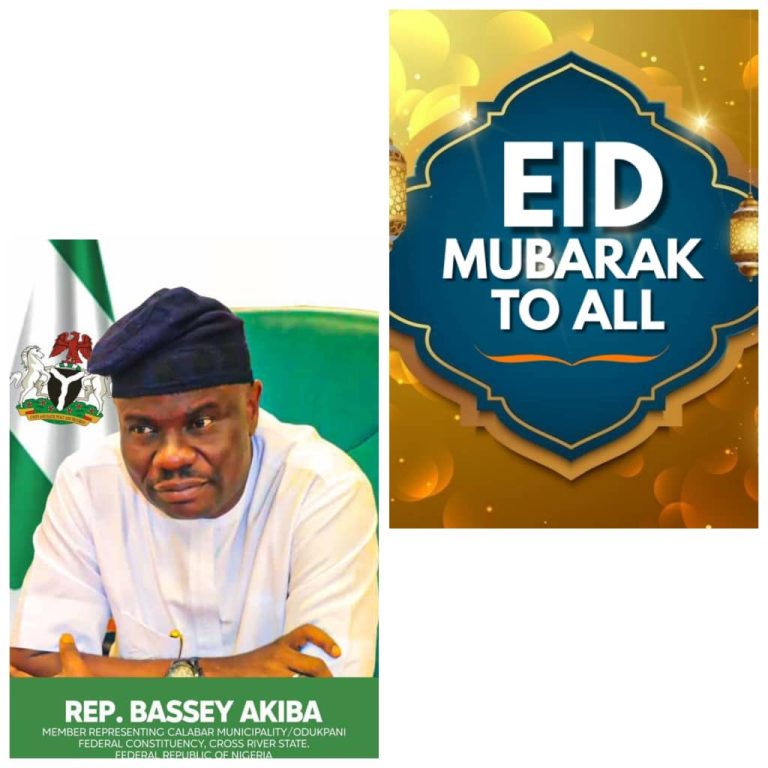Rep. Bassey Akiba Greets Muslims at Eid-El-Fitr