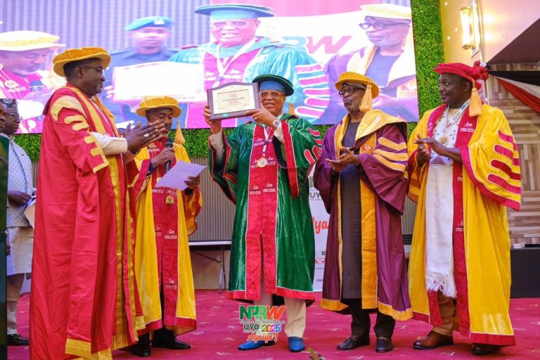 NIPR Inducts Gov Eno Patron, Re-elects Neliaku President